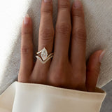 Luxuriöses Zirkon-Ring-Set....