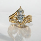 Luxuriöses Zirkon-Ring-Set....