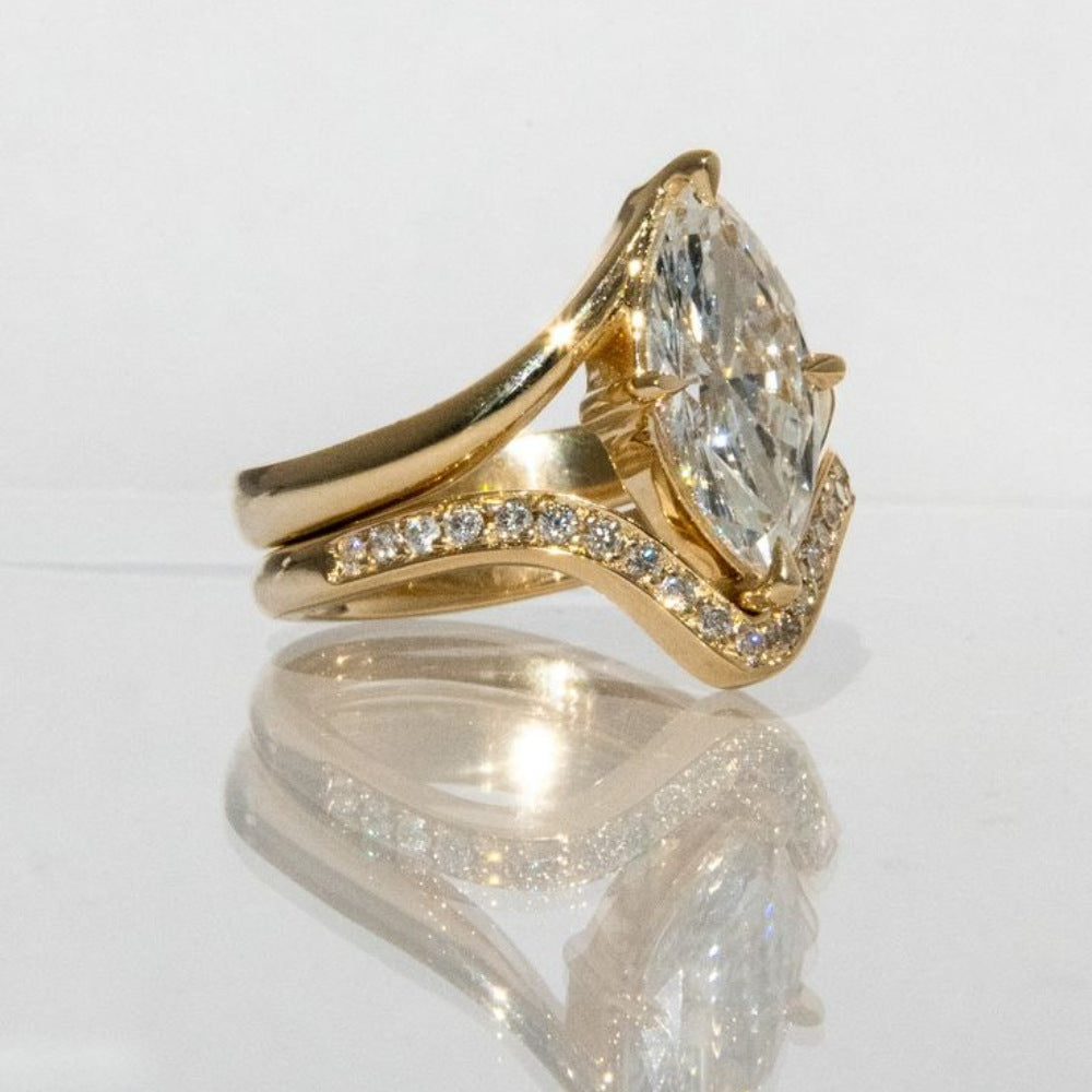 Luxuriöses Zirkon-Ring-Set....
