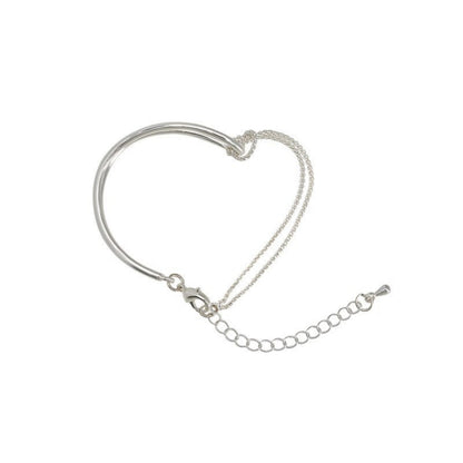Armband aus Titanstahl mit farbechtem Knoten für Damen im coolen Stil