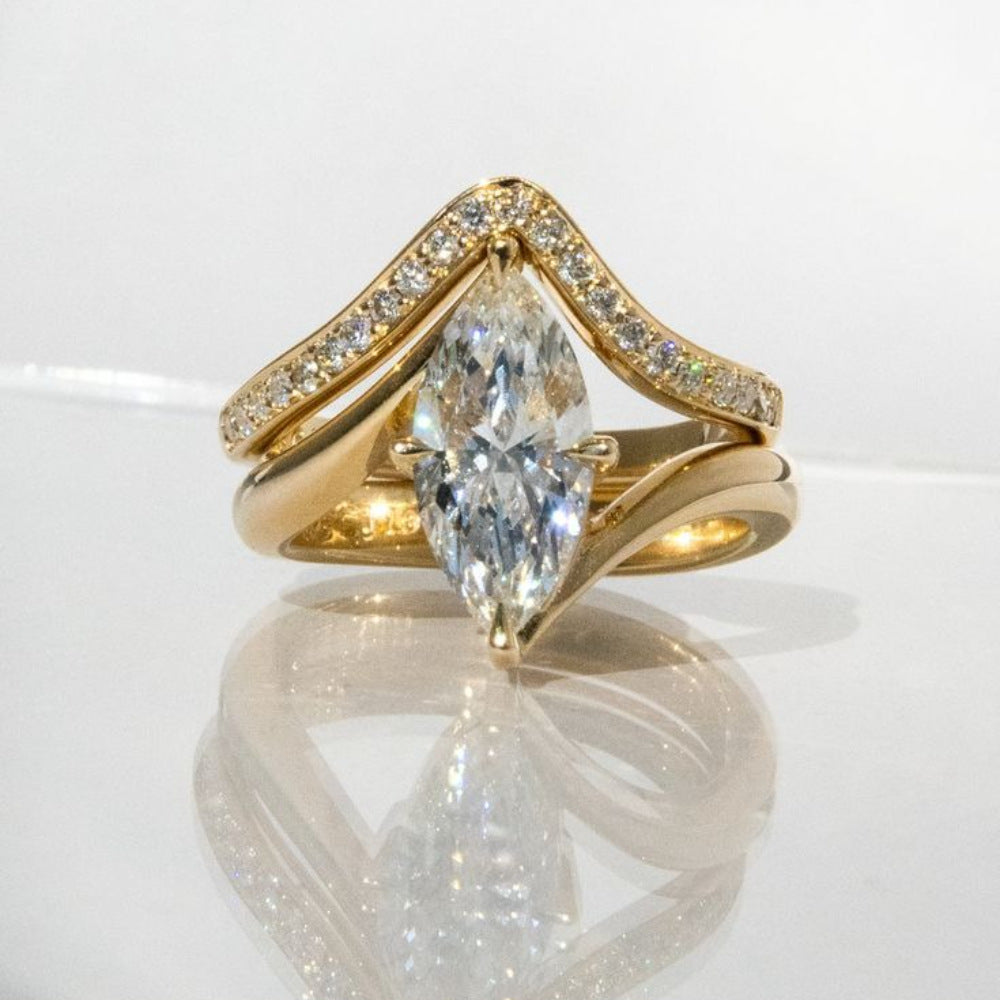 Luxuriöses Zirkon-Ring-Set....