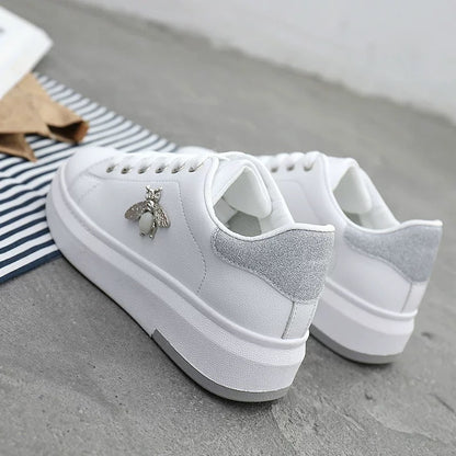 Minimalistische vielseitige Plateau-Sneaker für Damen Minimalistische