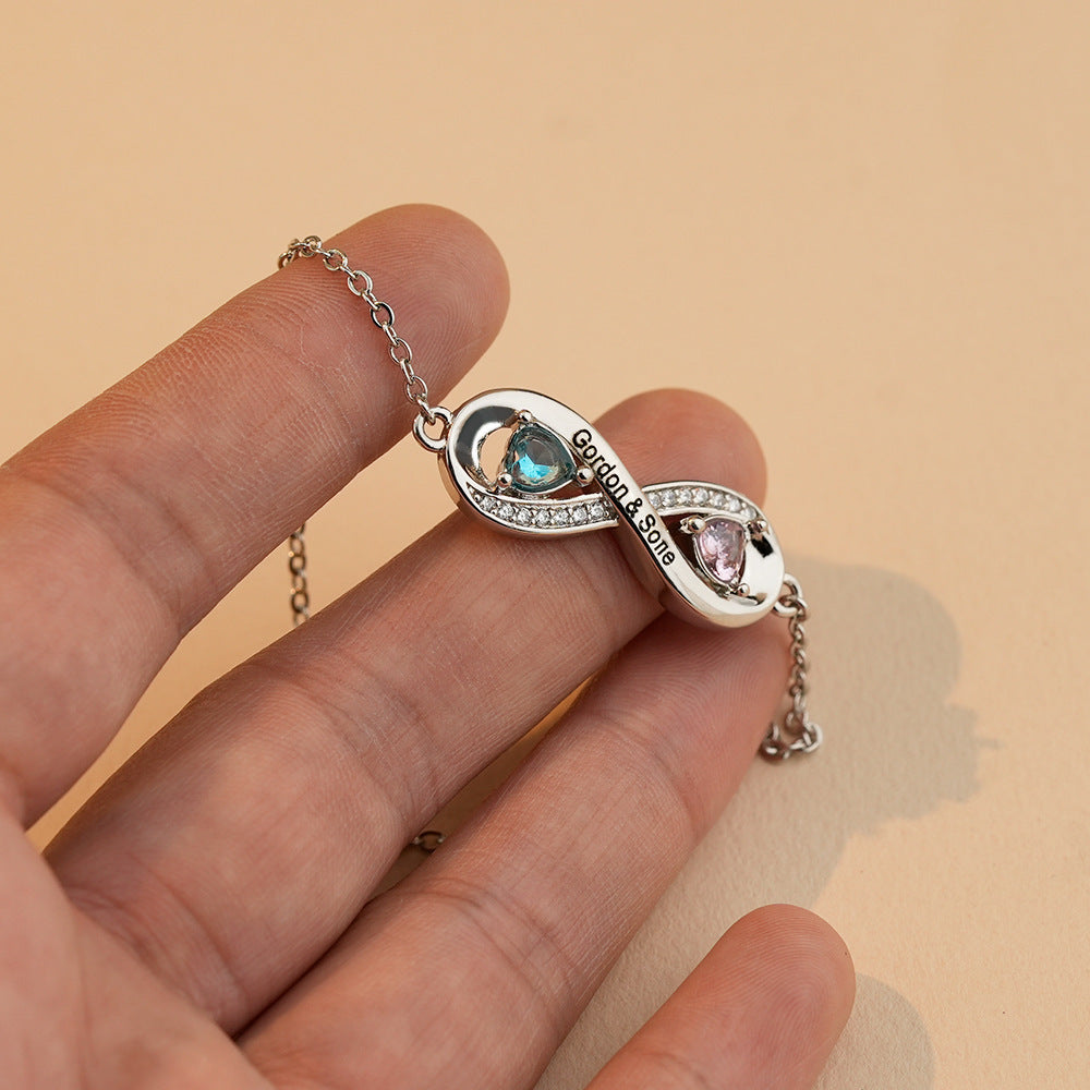 Selbstgemachtes graviertes Armband für Paare