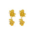 geometric irregular pearl earrings