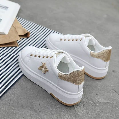 Minimalistische vielseitige Plateau-Sneaker für Damen Minimalistische